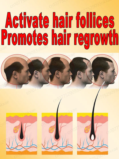 Hair growth essential oil, effectively repair baldness and hair loss, new hair growth