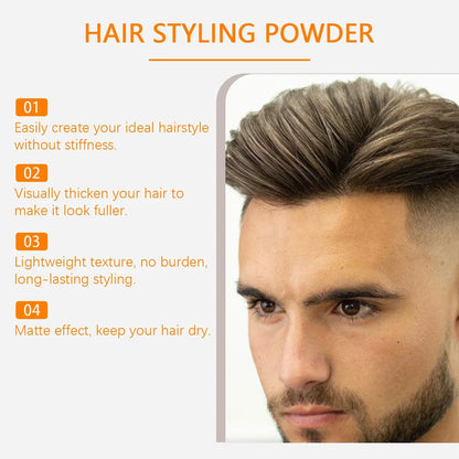 10g Hair Styling Powder Hair Plumpness Powder Natural Fluffy Long-Lasting Refreshing Oil Controlling Hair Styling Matte Powder